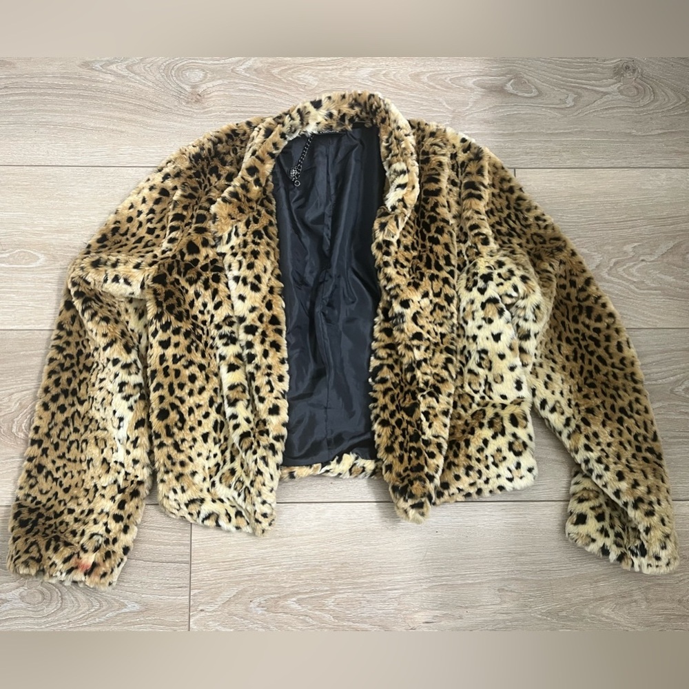 Nicole Miller Cheetah Print Jacket